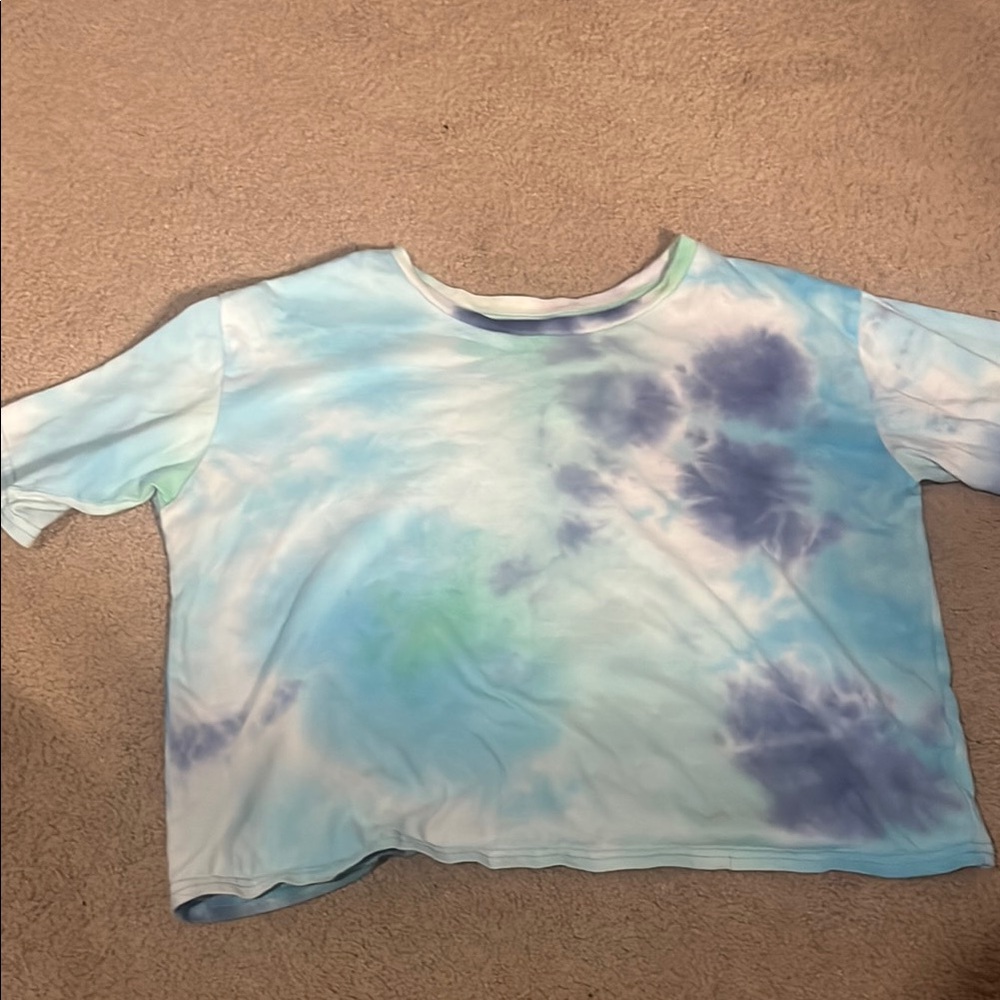Kids Tie-Dye Shirt - Blue and Purple